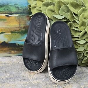 Crocs band Round Toe Platform Slides